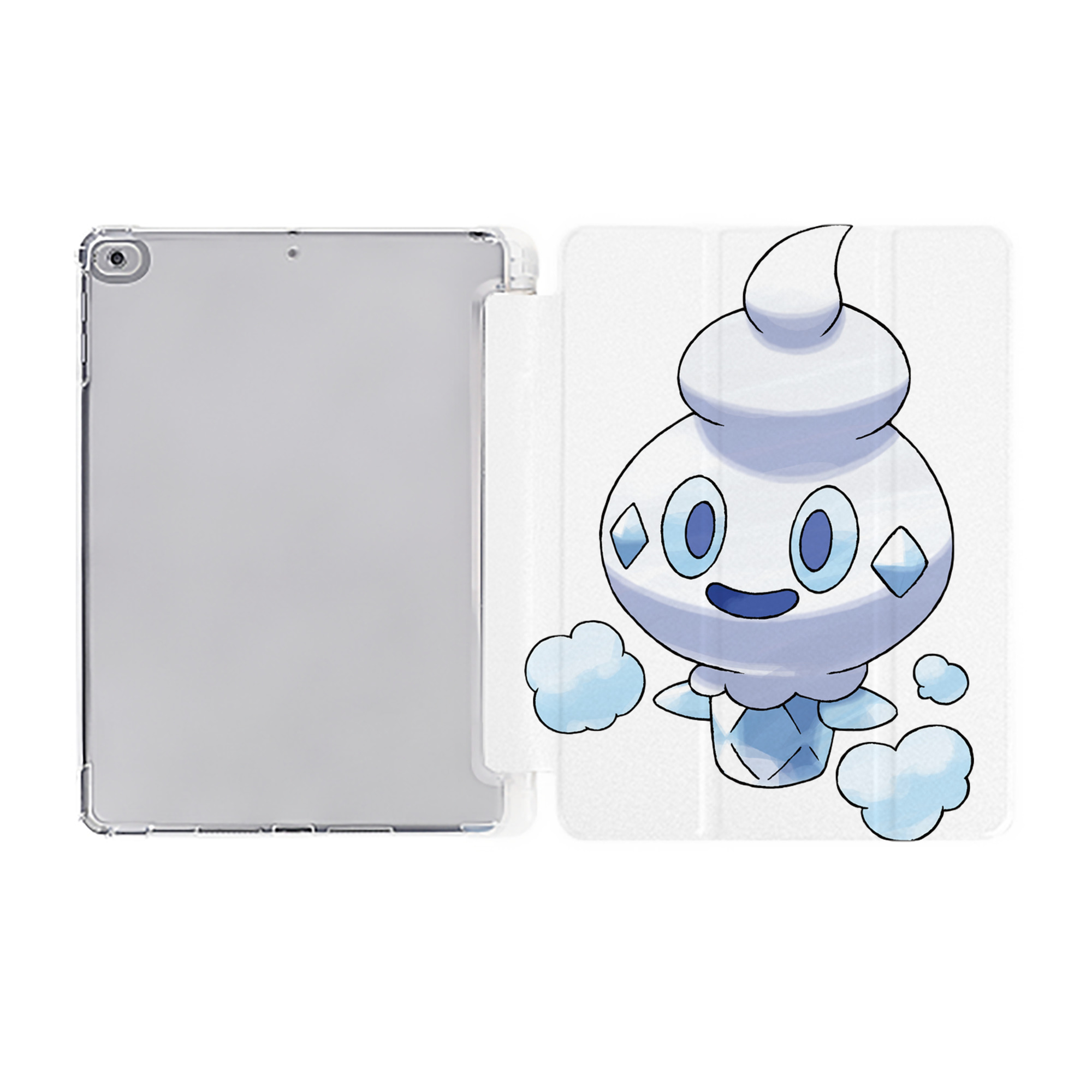 （画像用） ポケットモンスター Pokémon IPad ケース ペン収納付き 三つ折りスタンド PUレザー×シリコン 対応機種9.5/10.5/10.9インチ